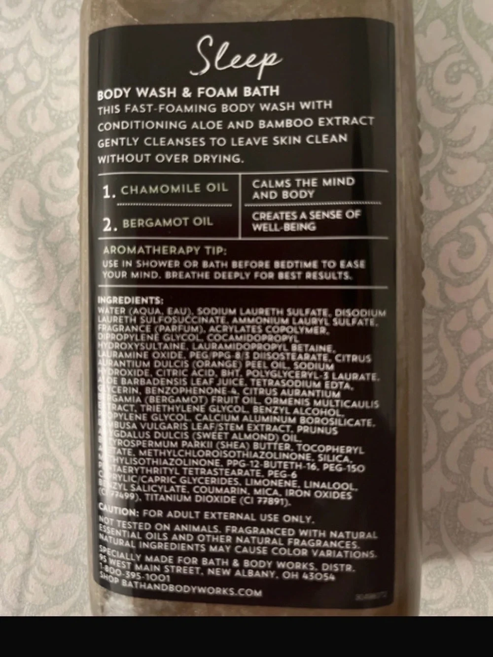 RARE Aromatherapy Sleep Black Chamomile Body Wash